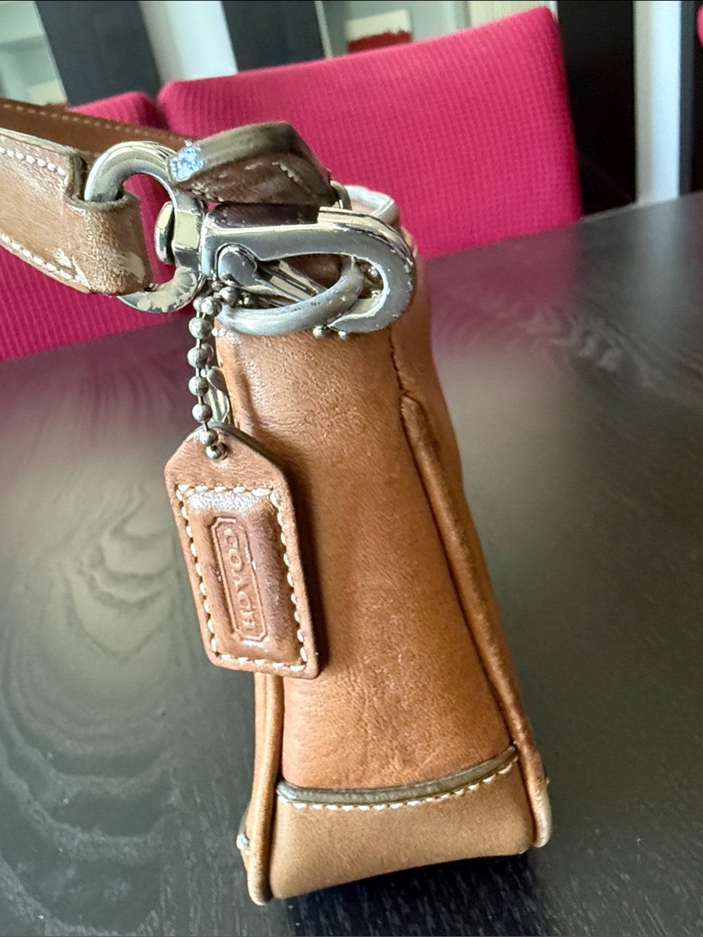 Coach Tan Leather Mini Shoulder Bag - Picture 3 of 6